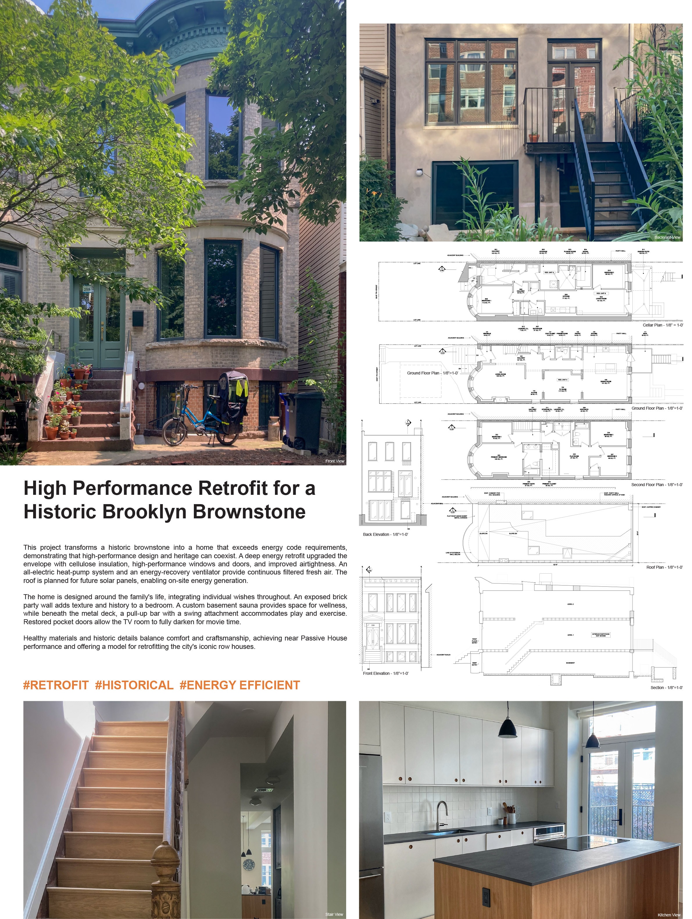High Performance Retrofit for a Historic Brooklyn Brownstone